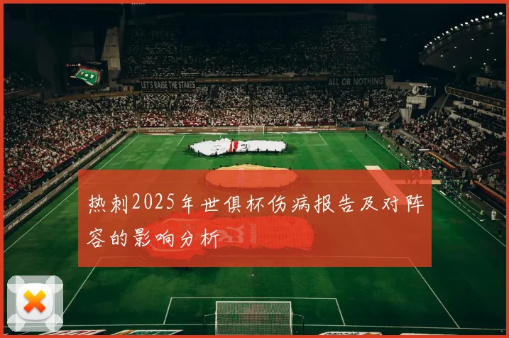 热刺2025年世俱杯伤病报告及对阵容的影响分析